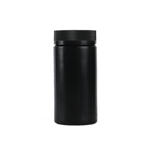 Soft Touch Matte Black HDPE Plastic Supplement <b>Bottle</b> 400ml 800ml FDA GMP Certified For Nutraceutical Packaging Vitamin <b>Pills</b> - Product Image 4