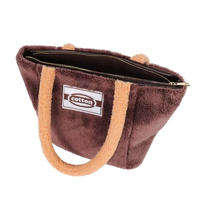 Pochette de voyage unisexe de luxe en peluche écologique, souple, vintage, avec fermeture éclair RFID USB, antivol, pour l'école et les voyages - Product Image 3