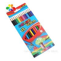 Material escolar de buena calidad, 12 colores, Dibujo para dibujar, colorear, 3,0 lápices de colores de madera a base de aceite suave para niños
