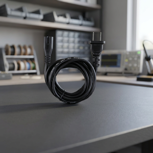 North American Salt Lamp Power Cord Black Model NA with BS Male and IEC Female Ends for Consumer Electronics - Product Image 2
