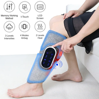 Machine de massage électrique sans fil vibrante pour jambes, thérapie par la chaleur, par compression d'air, pour pieds et mollets.