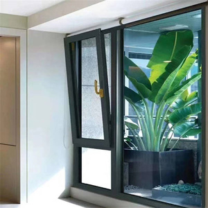 Cadres de fenêtres en verre d'extérieur, <span class=keywords><strong>fenêtre</strong></span> à <span class=keywords><strong>battant</strong></span> simple en alliage d'aluminium moderne pour appartement et hôtel - Product Image 5