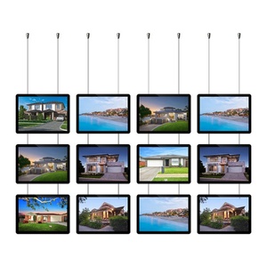 Advertising Slim Acrylic Magnetic <b>Led</b> <b>Light</b> <b>Box</b> Cable Hanging Bright Edge A3 Size Real Estate Window Display <b>Light</b> <b>Box</b> - Product Image 4