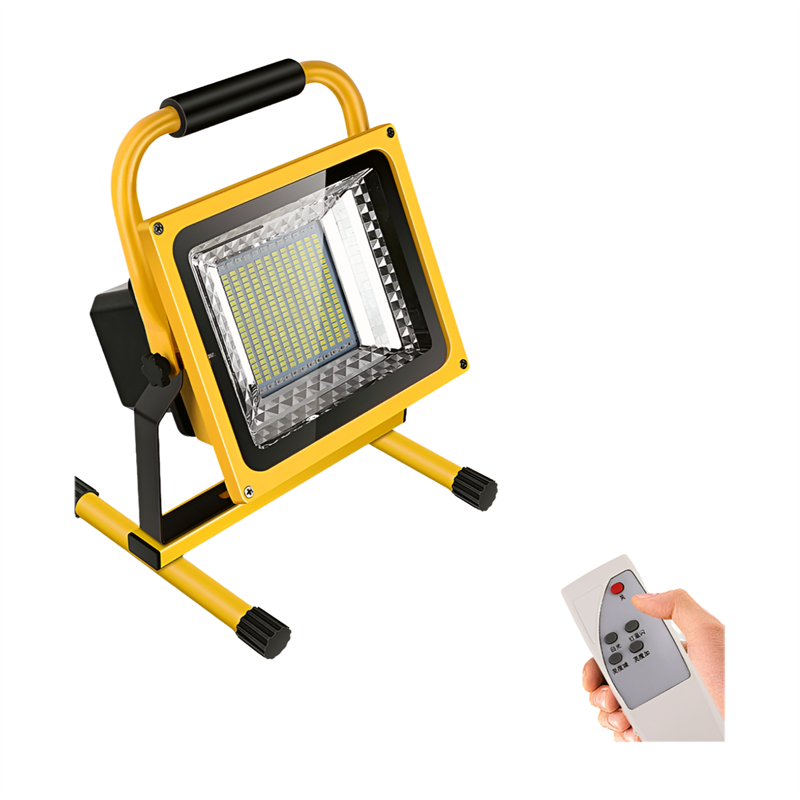 Factory Direct Portable 200W Rechargeable LED Work Flood Light Built-in Battery Cold White IP65 DC CRI 90 120 Beam Angle