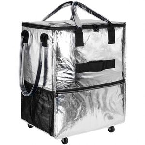 Carrito de Compras Plegable Portátil de Poliéster con Cierre de Cremallera, Venta Directa de Fábrica, al por Mayor - Product Image 1