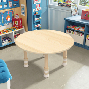 Vente en gros de <span class=keywords><strong>table</strong></span> de jeu interactive en bois pour enfants, petite <span class=keywords><strong>table</strong></span> d'étude <span class=keywords><strong>ronde</strong></span> pour enfants - Product Image 3