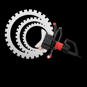 Ultimo Modello di Sega Circolare Elettrica per Taglio Calcestruzzo con Profondità Massima di Taglio di 300mm, Macchina per Taglio Muri Alimentata da Motore - Product Image 1