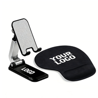 Tapis de Souris Ergonomique en Caoutchouc PVC avec Repose-Poignet en EVA, Personnalisable avec Logo Imprimé, Idéal pour Cadeau d'Affaires en Gros