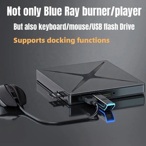 Lecteur externe USB 3.0 pour Blu-ray <span class=keywords><strong>BD</strong></span>-R <span class=keywords><strong>BD</strong></span>-ROM CD/DVD <span class=keywords><strong>RW</strong></span>, graveur et enregistreur de Blu-ray 3D pour ordinateur portable, ordinateur de bureau, lecteur optique - Product Image 3