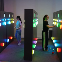 Jeu interactif de tubes LED lumineux, système de jeu interactif pour aire de jeux intérieure, salle de jeux, jeu de tubes LED RGB multijoueur