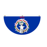 Drapeau du Panama personnalisé en forme de demi-cercle pour les événements sportifs et les rassemblements familiaux décontractés en plein air