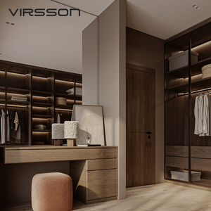 <span class=keywords><strong>Armoire</strong></span> coulissante moderne en bois massif, écologique et durable, pour chambre à coucher, maison, hôtel - Product Image 2