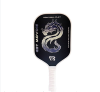 Raquette de pickleball durable en fibre de carbone originale 12K, grain tissé pressé à chaud, 16 mm, pour différents joueurs
