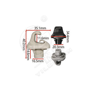Soporte de clip para espejo retrovisor de coche Smooth Sailing Y117, gris, de plástico, para vehículos BYD - Product Image 3