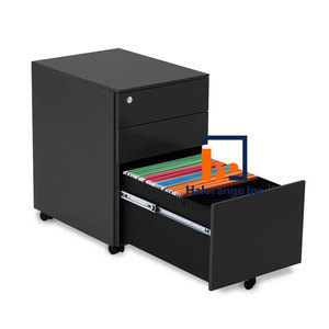 White Modern Steel 3-Drawer Mini Filing Cabinet with Mobile Pedestal for Home Office Office Use Durable Large Capacity Storage - Product Image 3