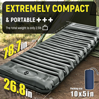 Matelas de camping gonflable isolé personnalisé, pliable, ultraléger, à haute valeur R, pour 1-2 personnes, OEM/ODM, toutes saisons