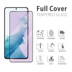 Protector de pantalla de vidrio templado para Samsung Galaxy, Protector de pantalla de vidrio templado con luz azul para Samsung Galaxy S22 S21 Plus Note 20 A02S <span class=keywords><strong>A32</strong></span> A72 A52 A71 A51 A12 - Product Image 3