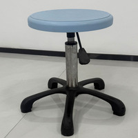 Mobilier de laboratoire Fauteuil rotatif pour œuf avec roulette Fauteuil de dentiste en polyuréthane pour équipement éducatif pour hôpitaux