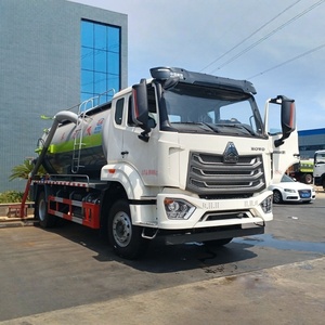 Camion d'aspiration des eaux usées HOWO 12CBM 4X2, châssis Sinotruk, citerne à vide de 12000 litres, camion aspirateur d'égouts - Product Image 3