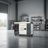 Generador Diésel Comercial de Alta Gama de 10kW 30kW con Sistema de Enfriamiento por Aire, Generadores de Energía Diésel Portátiles Móviles Silenciosos