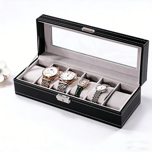 Boîte de rangement pour montres en cuir sur mesure, boîte de présentation pour montres-bracelets, étui à montres détachable, boîte de présentation pour montres-bracelets - Product Image 3