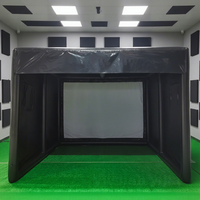 Cage de simulation de golf portable scellée à l'air, directement de l'usine, pour l'entraînement en plein air, tente gonflable pour le golf, à vendre