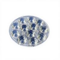 Lente Acrílica Plano-Convexa PMMA 12 en 1 de 45 mm y 20 Grados, IP20, 93% de Transmitancia, Patrón Óptico Estrecho, Iluminación LED para Joyerías