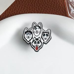 Al por mayor: Broches de metal fundido de níquel negro, estilo caricatura, de la <span class=keywords><strong>serie</strong></span> musical KI SS Band, insignias de recuerdo para ropa - Product Image 4