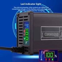 Chargeur de batterie au plomb 48V/60V/72V 8A haute puissance 67.2V/73V, nouveau chargeur de batterie de voiture ultra-rapide avec coque en aluminium