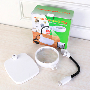 Ángulo ajustable iluminado 10X <span class=keywords><strong>lupa</strong></span> de escritorio <span class=keywords><strong>para</strong></span> pintar joyería en miniatura pasatiempos manualidades costura - Product Image 6