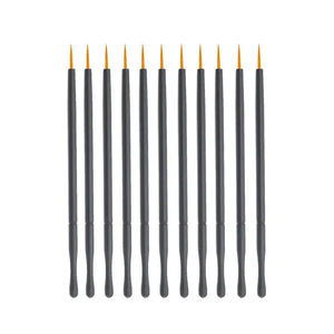 Dùng Một Lần Cứng Mềm Đầu Bán Buôn Vàng Nhãn Hiệu Riêng Biểu Tượng Tùy Chỉnh Chỉ Bút Kẻ Mắt Màu Trắng Bàn Chải Kem - Product Image 5