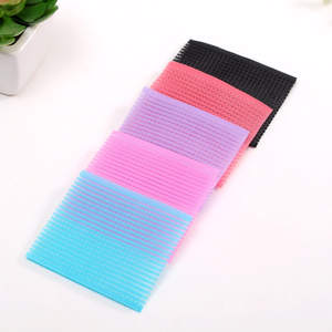 定制徽标印花可重复使用理发师发夹魔术贴发饰尼龙发夹钩环 - Product Image 6