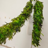 Boa en plumes de coq chinchilla teintes en gros, 2 yards, pour carnaval, costumes, décoration de mariage, artisanat DIY