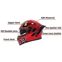 Casques de moto modulaires respirants personnalisés unisexes les plus populaires nouveaux adultes Open Face Abs
