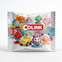 Sachet en plastique thermoscellable imprimé sur mesure avec motif de dessin animé pour l'emballage de bonbons, biscuits, chocolats et autres collations pour enfants