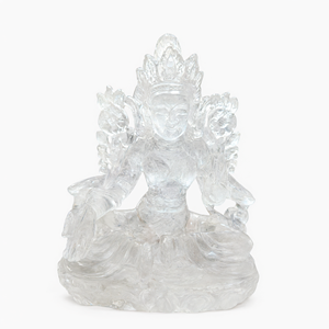Sculpture de la déesse Tara en quartz clair : une addition divine à votre maison et à votre vie. Reiki/Chakra/Énergie/Thérapie. Décoration intérieure. - Product Image 2