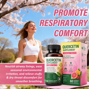 Großhandel Quercetin Kautabletten mit Vitamin C Beeren-Zitrus-Geschmack für Immunabwehr, Atemwegs- und Nebenhöhlenunterstützung, saisonales Wohlbefinden - Product Image 4