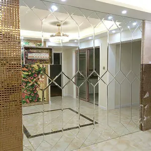 wholesale 4-8mm beveled mirror beveled edge mirror tiles