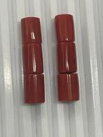 Pierres précieuses en vrac en forme de tube de corail rouge italien naturel pierre précieuse de corail rouge de mer profonde AA + taille de bague de qualité supérieure