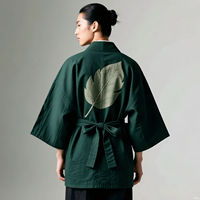 Robe kimono élégante à imprimé grue pour femmes, chemise de nuit longue traditionnelle HAPPI