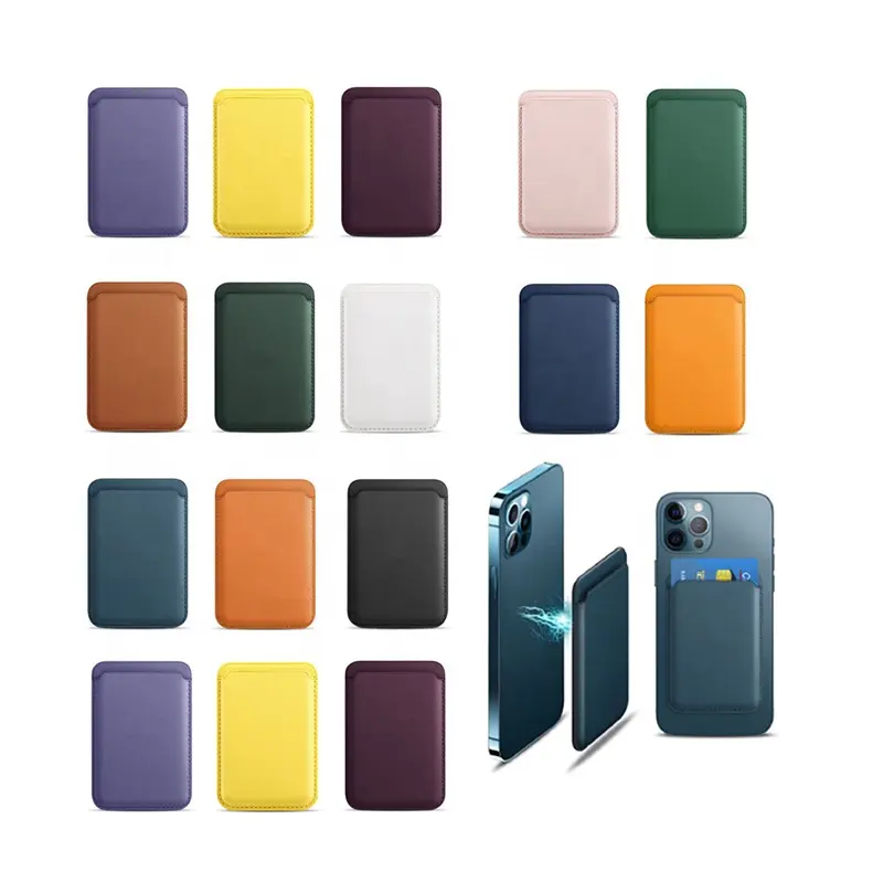 Magnetic Leather Wallet Support For MagSafes i Phone 12 Pro Max Case Card Holder Cover Phone Accessories