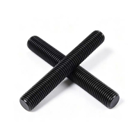 Black Threaded Rod Grade 8.8 DIN975 Full Thread Carbon Steel M6-M30 High Tensile for Construction Yunnan Wholesale Supply