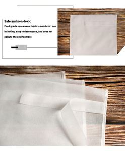 Bolsitas de Té Desechables, 100 Unidades por Bolsa, Biodegradables, de Tela No Tejida, con Cordón - Product Image 6