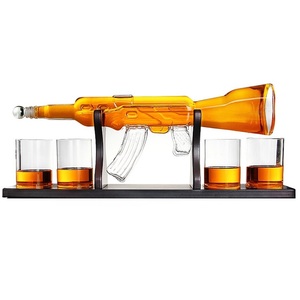 Botella de whisky de cristal con forma de pistola, 800ml, <span class=keywords><strong>Ak</strong></span> 47, personalizada - Product Image 1