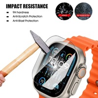 Protecteur d'écran en verre trempé Ultra HD, 4 pièces, adapté à Apple Watch Ultra Ultra2 Ultra3 49mm, anti-rayures, couverture complète