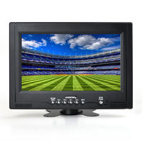 TV LED 9 Inch Analog Digital USB DVB-T DVBT2 ATSC ISDB-T TV Isi Ulang