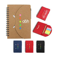 Bloc-notes autocollants en papier kraft avec visage souriant, carnet à spirale, journal personnalisé avec logo, papeterie promotionnelle pour entreprises