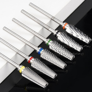 Ensemble de forets à ongles en carbure de tungstène de haute qualité 5 en 1 pour manucure, outils pour gel, 3/32 ", pour nettoyer les cuticules - Product Image 1