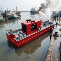 Bateau de lutte contre les incendies en alliage d'aluminium de 11,5 m adapté aux navires-citernes et aux quais