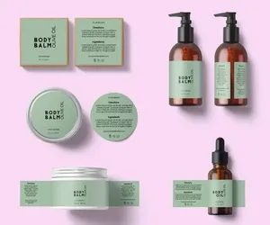 Chất lượng cao tùy chỉnh logo thương hiệu không thấm nước nhãn loạt sản phẩm Chai Nhựa Vinyl Nhãn dán cho mỹ phẩm - Product Image 5